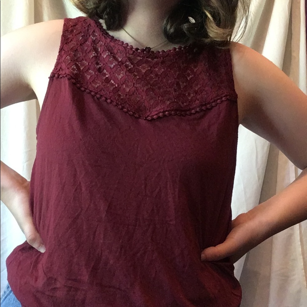H&M burgundy/plum top